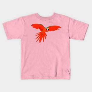 Red Parrot Kids T-Shirt